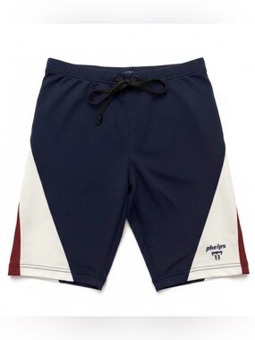 Michael Phelps Navy Swim Jammers Training Suit Burgundy White Accents Size 28 14